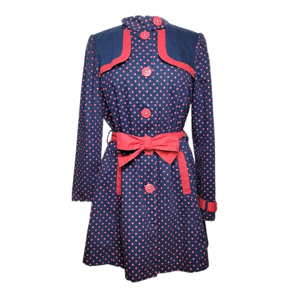 FENCHURCH Women's Youth Polka Dot Trench Coat